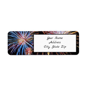 Fireworks Return Address Label