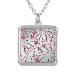 Fireworks Silver Plated Necklace