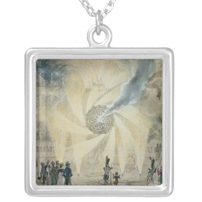 Fireworks Silver Plated Necklace (Front)