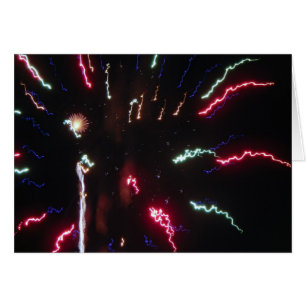 Fireworks Sizzle Greeting Card