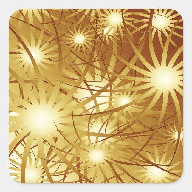 Fireworks Square Sticker (Front)