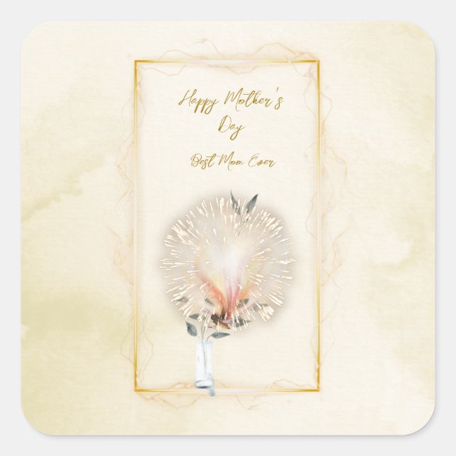  Fireworks Square stickers  (Front)