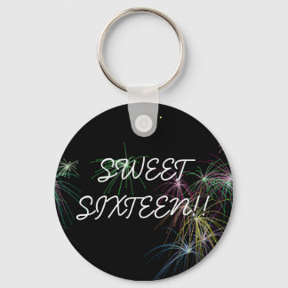 Fireworks, SWEETSIXTEEN!! Keychain
