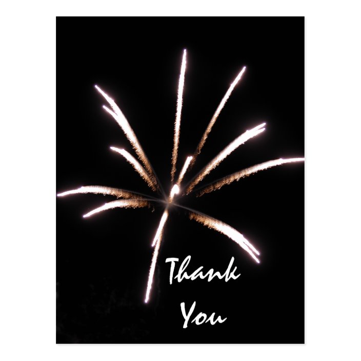 Thanks Fireworks Fireworks Thank You Note Card | Zazzle.com