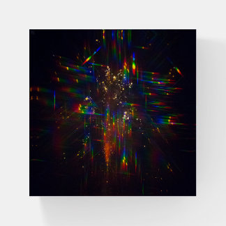 Fireworks through 3D Glasses 2 Paperweight