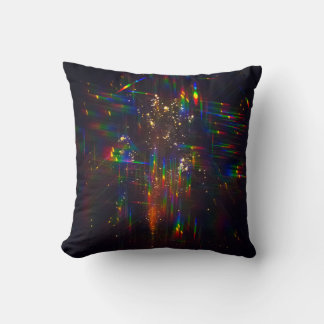 Fireworks through 3D Glasses 2 Throw Pillow