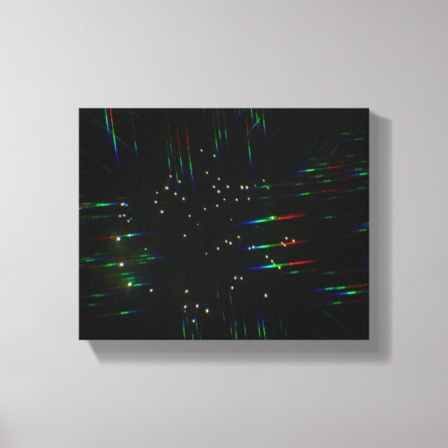 Fireworks Through 3D Glasses 3  Canvas Print (Front)