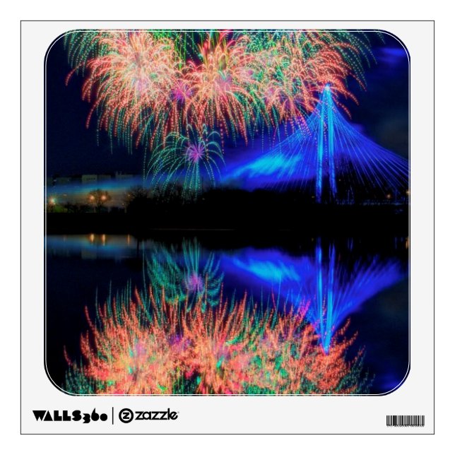 Fireworks Wall Sticker (Front)