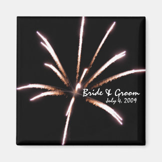 Fireworks Wedding Magnet