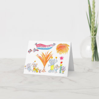 Fireworks with Friends Card
