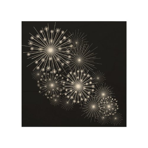 Fireworks Wood Wall Art