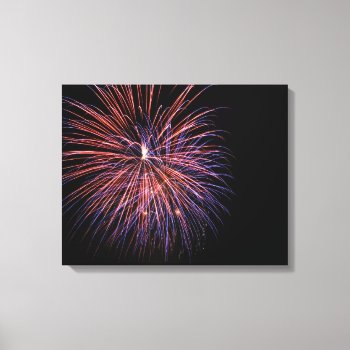 Fireworks Wrapped Canvas by lynnsphotos at Zazzle
