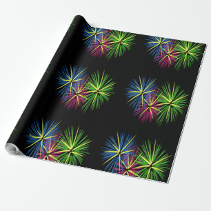 FIREWORKS WRAPPING PAPER