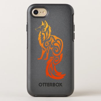 Firey Red Tribal Fox Kitsune OtterBox Symmetry iPhone 7 Case