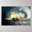 Firing Full Broadside Framed Posters