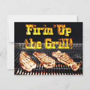 Firing up the Grill! BBQ Party Invitation