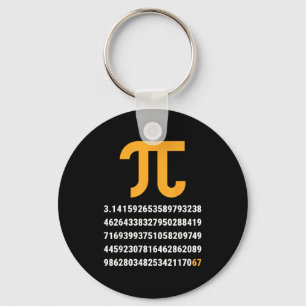 First 100 Digits Of Pi 67 Nerds Geeks Math Teacher Keychain