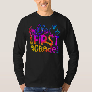 First 1st Grade Teacher First Day Back To School T T-Shirt