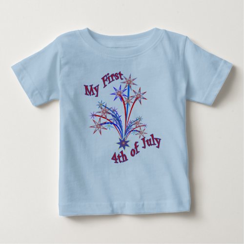 First 4th of July Cute Baby T_Shirt