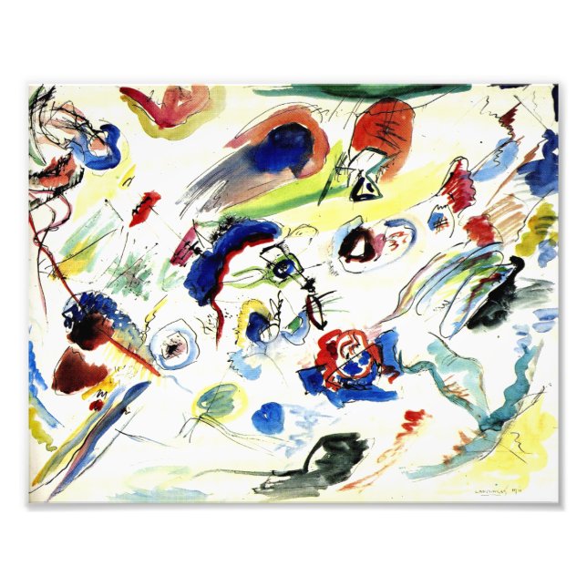 First Abstract Watercolor by Wassily Kandinsky  Photo Print (Front)