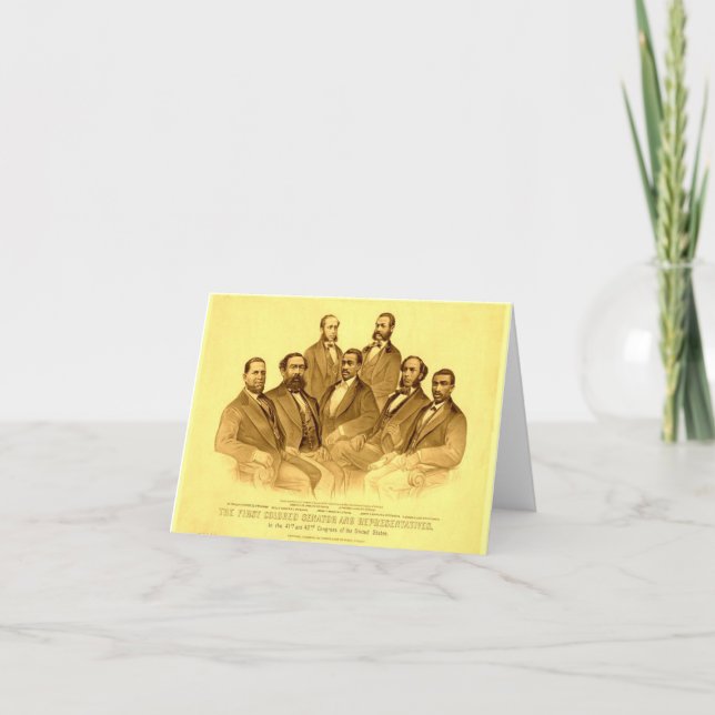 First African American Senator & Representatives Card (Front)