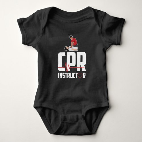 First Aid Ambulance Certified CPR Instructor Baby Bodysuit