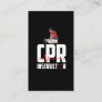 First Aid Ambulance Certified CPR Instructor Business Card