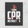 First Aid Ambulance Certified CPR Instructor Postcard