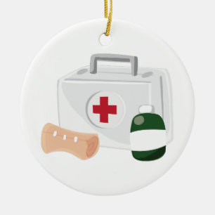 First Aid Ceramic Ornament
