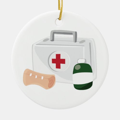 First Aid Ceramic Ornament
