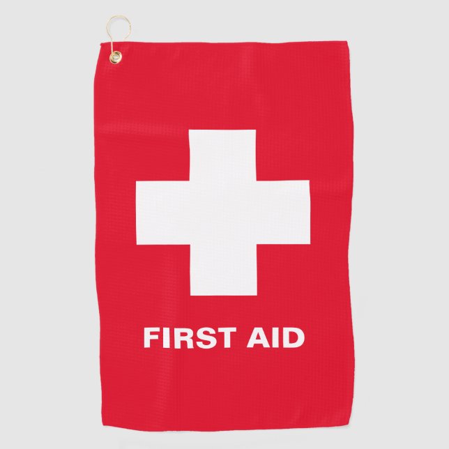 First Aid & Emergency, Ambulance, Help /Golf towel (Front)