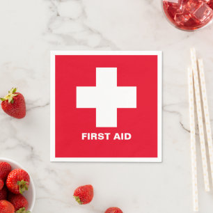 First Aid & Emergency Party Help / barbecue Napkin