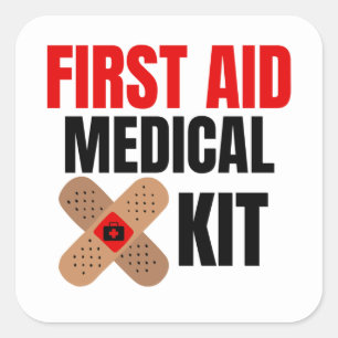 First Aid & Emergency  Square Sticker