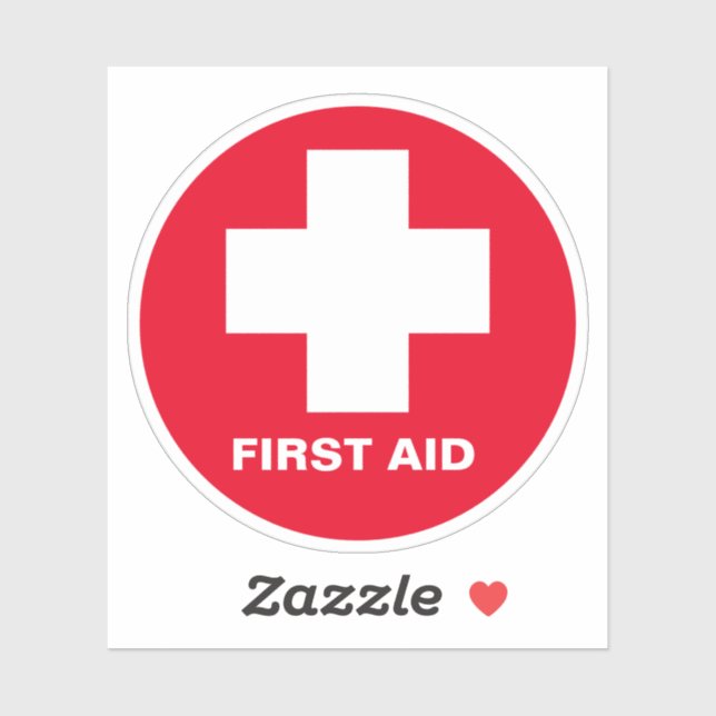 First Aid & Emergency Sticker  (Sheet)