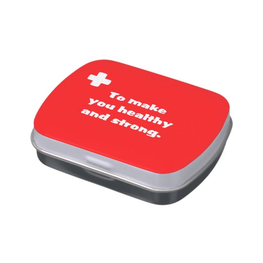 First Aid Jelly Belly Candy Tin (Side)