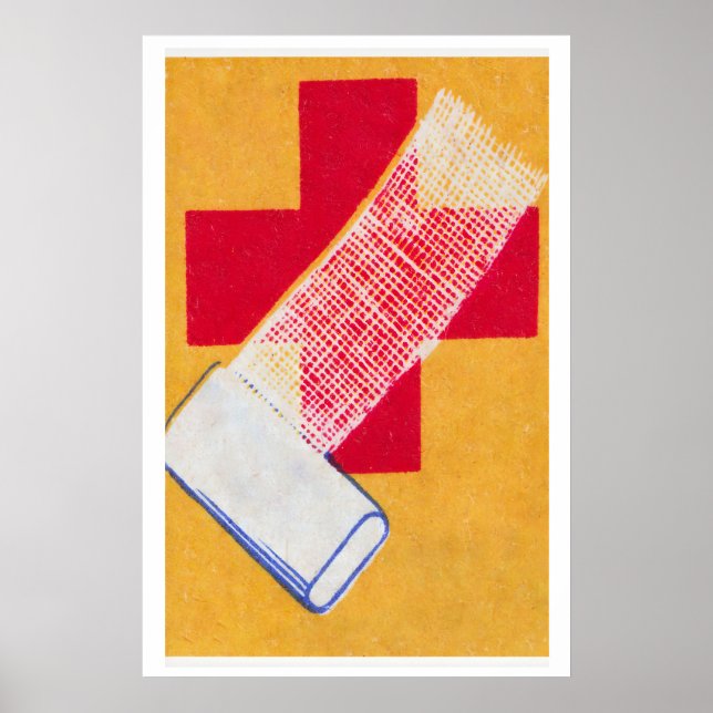 First Aid - Matchbox Print - Aesthetic Wall Art (Front)