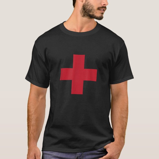 First Aid Paramedic Medical Doctor Costume Hallowe T-Shirt (Front)