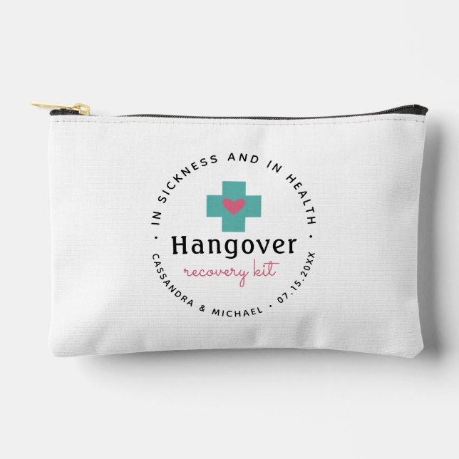 First Aid  Recovery Kit | Wedding Favor Accessory Pouch (Front)