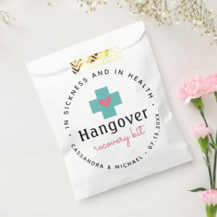 First Aid  Recovery Kit   Wedding Favor Bag