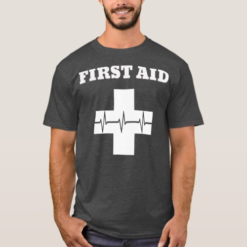 First Aid   Red Cross Emergency Lifeguard Staff T_Shirt