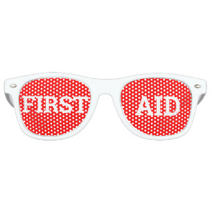FIRST AID retro Shades / Fun Party Sunglasses