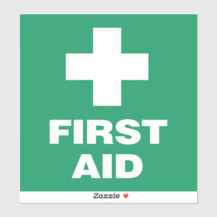 First Aid Sticker