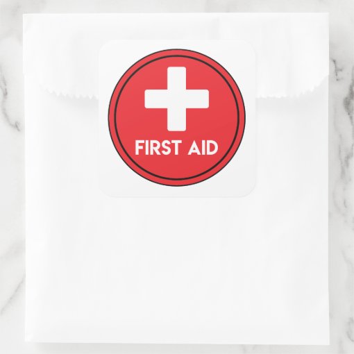 First Aid Sticker Zazzle