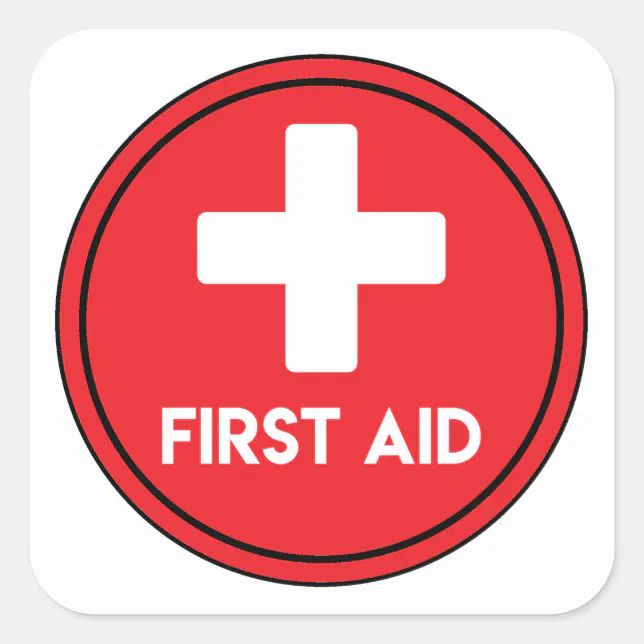 First Aid Sticker Moon First Aid STICKER | Zazzle