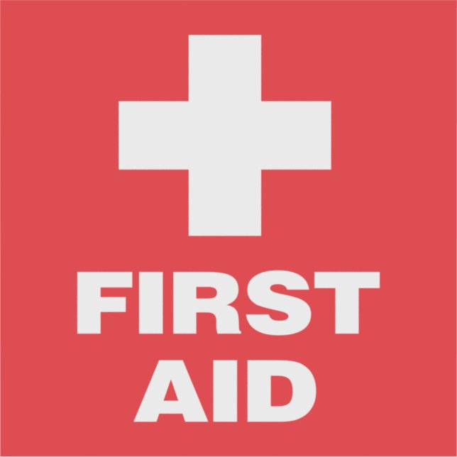 First Aid Sticker (Front)