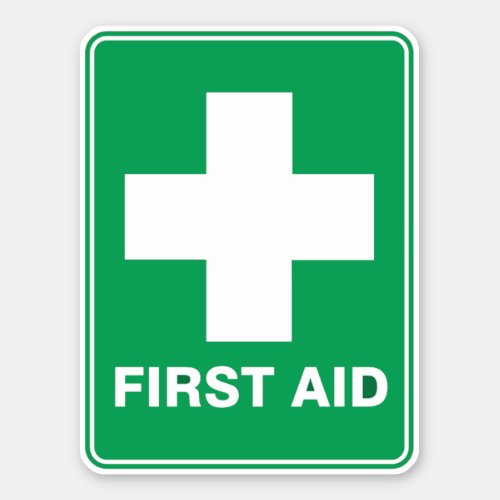 First Aid Sticker Portrait