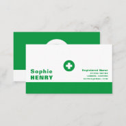 First Aid Symbol, General Practitioner, Nurse Business Card at Zazzle