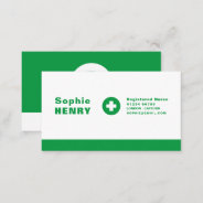 First Aid Symbol, General Practitioner, Nurse Business Card at Zazzle