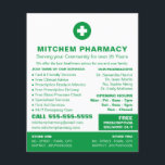 First Aid Symbol, Pharmacy, Pharmacists Advert Flyer<br><div class="desc">First Aid Symbol,  Pharmacy,  Pharmacists Advertising Flyers By The Business Card Store.</div>