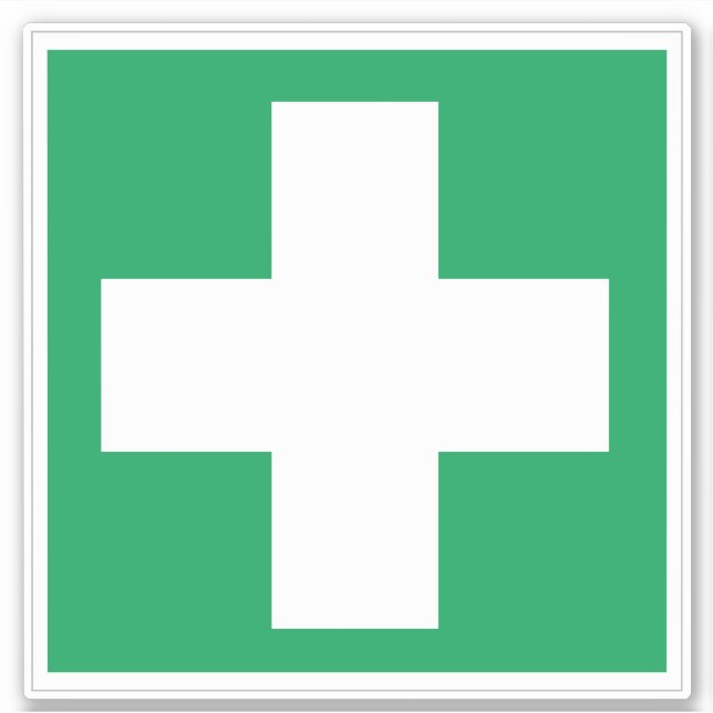 First Aid Symbol Sticker (Front)